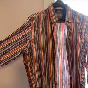Robert Graham striped button down shirt